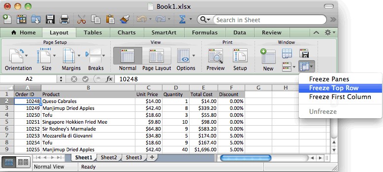 Header on first page only excel 2011 for mac free